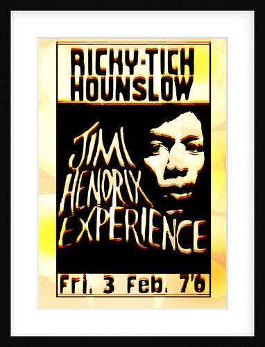 Jimi Hendrix Experience Poster (Distressed Look) by Rokpool